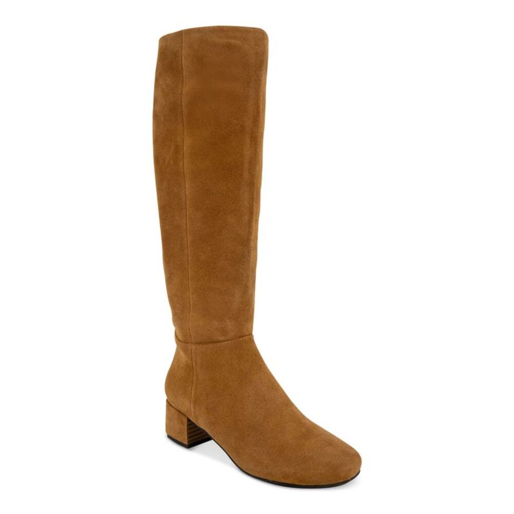 GENTLE SOULS KENNETH COLE Womens Brown Ella Block Heel Leather Riding Boot 5.5 M